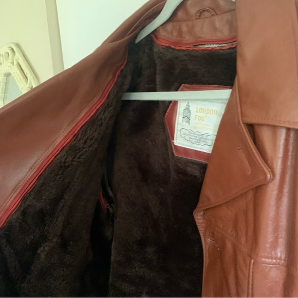 Vintage Brown Leather Blazer - Picture 3 of 5